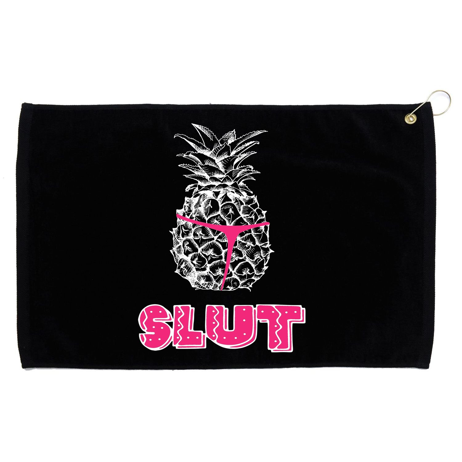 Pineapple Slut Grommeted Golf Towel
