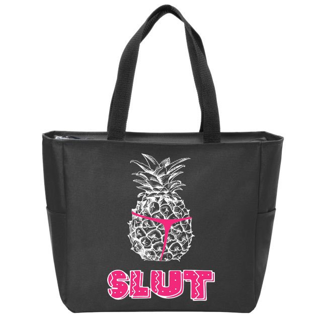 Pineapple Slut Zip Tote Bag
