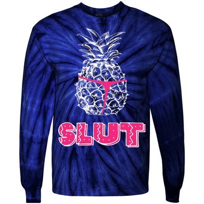 Pineapple Slut Tie-Dye Long Sleeve Shirt