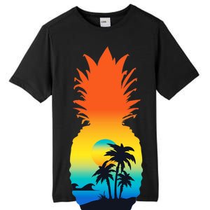 Pineapple Summer Sunset Beach Tall Fusion ChromaSoft Performance T-Shirt