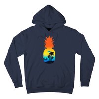 Pineapple Summer Sunset Beach Hoodie