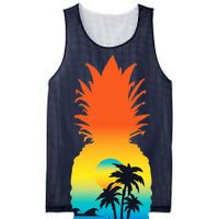 Pineapple Summer Sunset Beach Mesh Reversible Basketball Jersey Tank