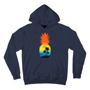 Pineapple Summer Sunset Beach Tall Hoodie