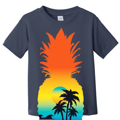 Pineapple Summer Sunset Beach Toddler T-Shirt