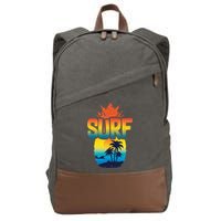 Pineapple Summer Surf Cotton Canvas Backpack