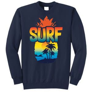 Pineapple Summer Surf Tall Sweatshirt