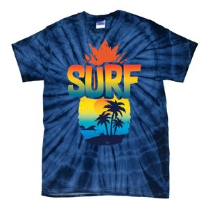 Pineapple Summer Surf Tie-Dye T-Shirt