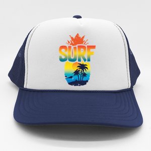 Pineapple Summer Surf Trucker Hat