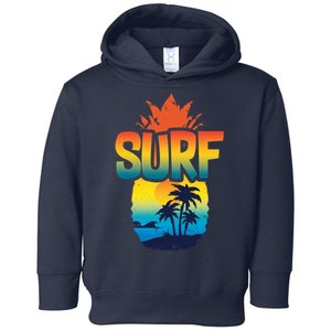 Pineapple Summer Surf Toddler Hoodie