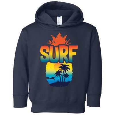 Pineapple Summer Surf Toddler Hoodie