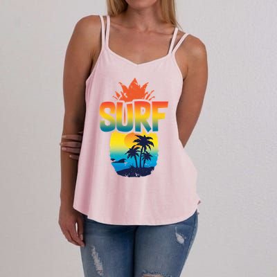 Pineapple Summer Surf Women's Strappy Tank