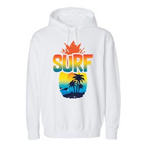 Pineapple Summer Surf Garment-Dyed Fleece Hoodie