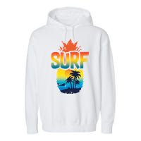 Pineapple Summer Surf Garment-Dyed Fleece Hoodie