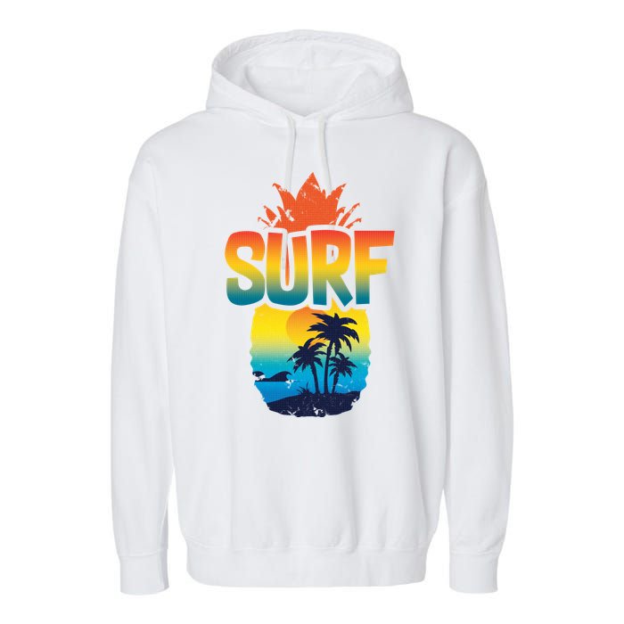 Pineapple Summer Surf Garment-Dyed Fleece Hoodie