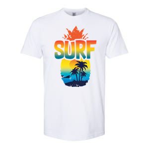 Pineapple Summer Surf Softstyle CVC T-Shirt