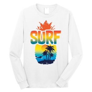 Pineapple Summer Surf Long Sleeve Shirt