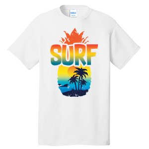 Pineapple Summer Surf Tall T-Shirt