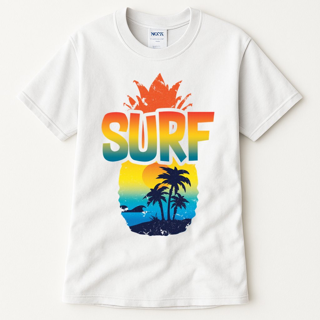 Pineapple Summer Surf Tall T-Shirt