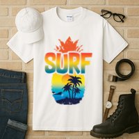 Pineapple Summer Surf Tall T-Shirt