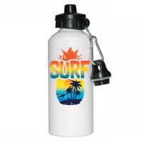 Pineapple Summer Surf Aluminum Water Bottle