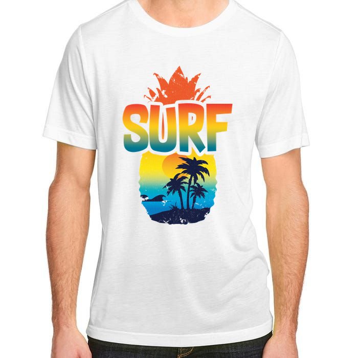 Pineapple Summer Surf Adult ChromaSoft Performance T-Shirt