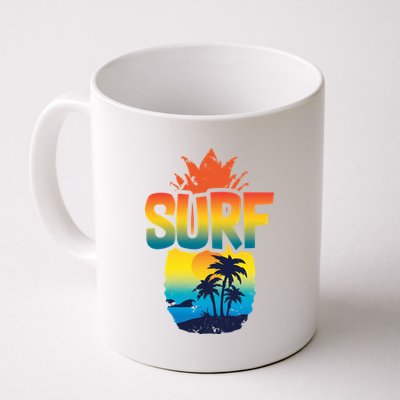 Pineapple Summer Surf Coffee Mug