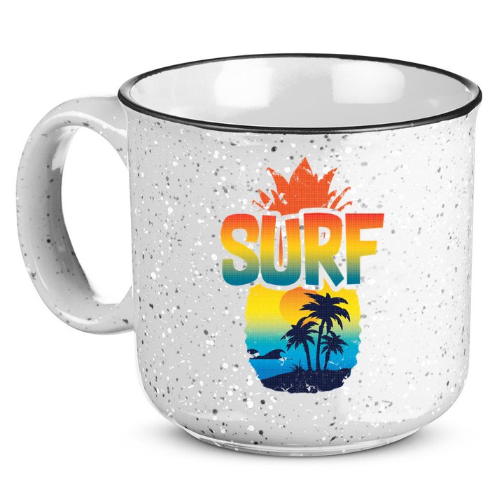 Pineapple Summer Surf 15oz Campfire Ceramic Mug