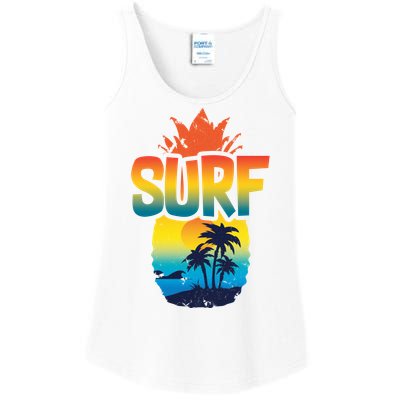 Pineapple Summer Surf Ladies Essential Tank