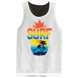 Pineapple Summer Surf Mesh Reversible Basketball Jersey Tank