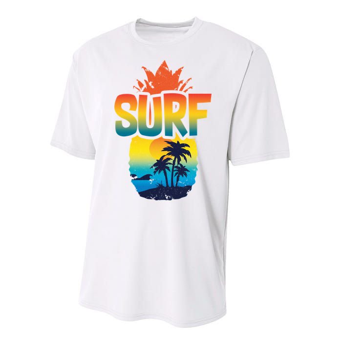 Pineapple Summer Surf Performance Sprint T-Shirt