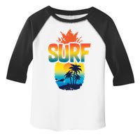 Pineapple Summer Surf Toddler Fine Jersey T-Shirt