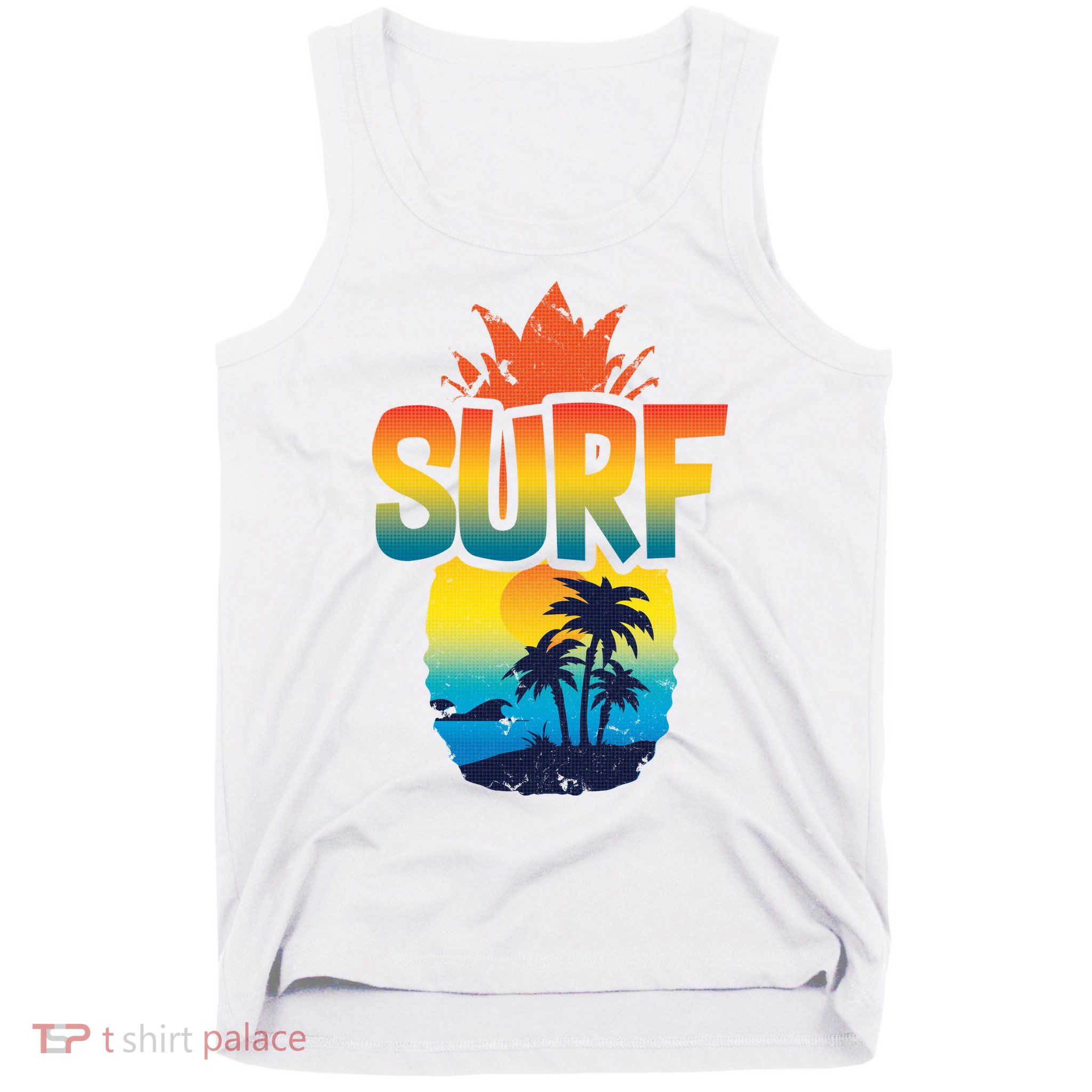 Pineapple Summer Surf Tank Top