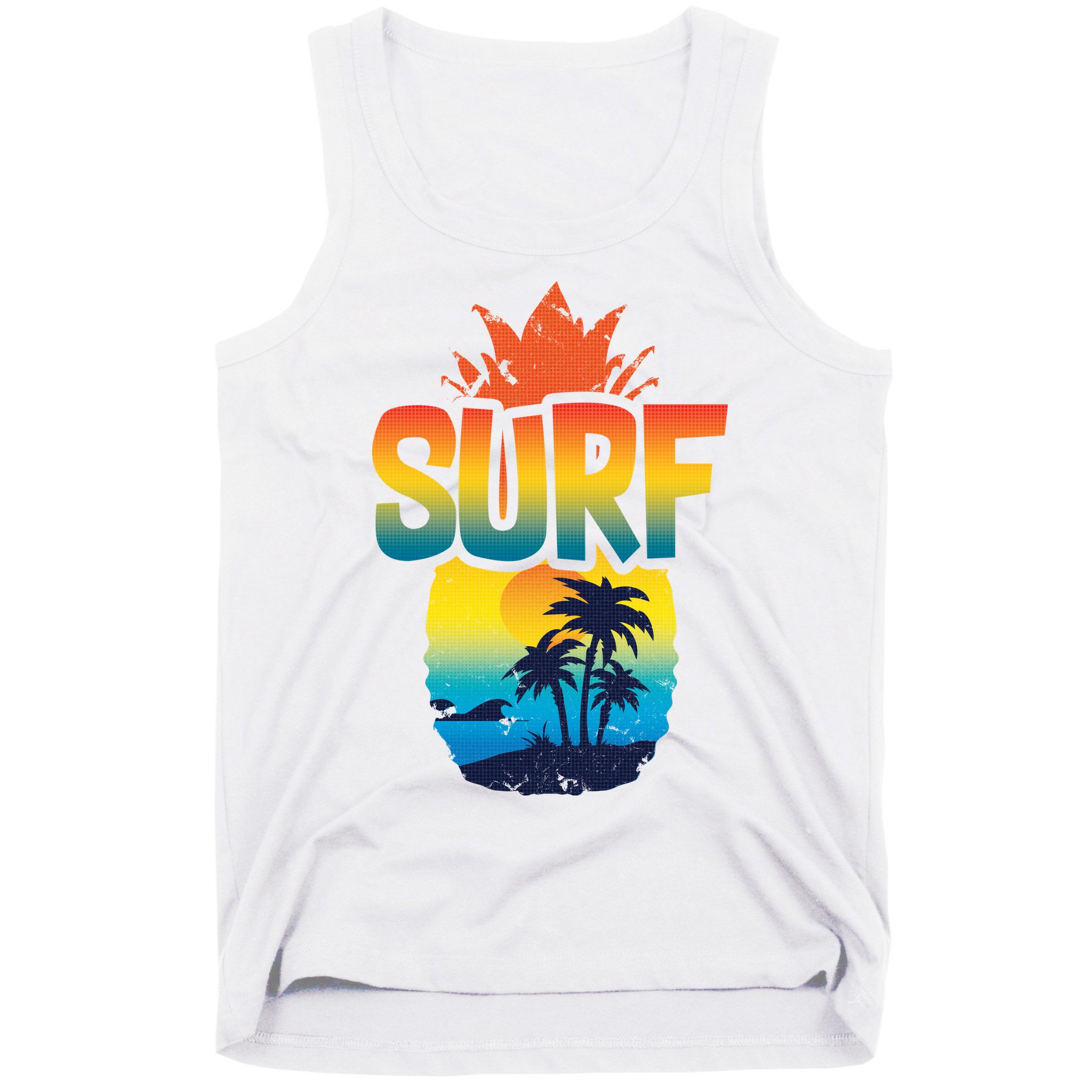 Pineapple Summer Surf Tank Top