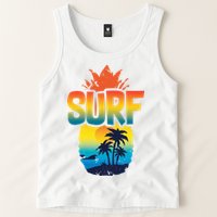 Pineapple Summer Surf Tank Top