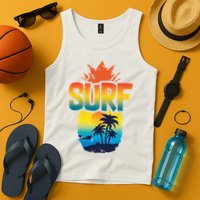 Pineapple Summer Surf Tank Top