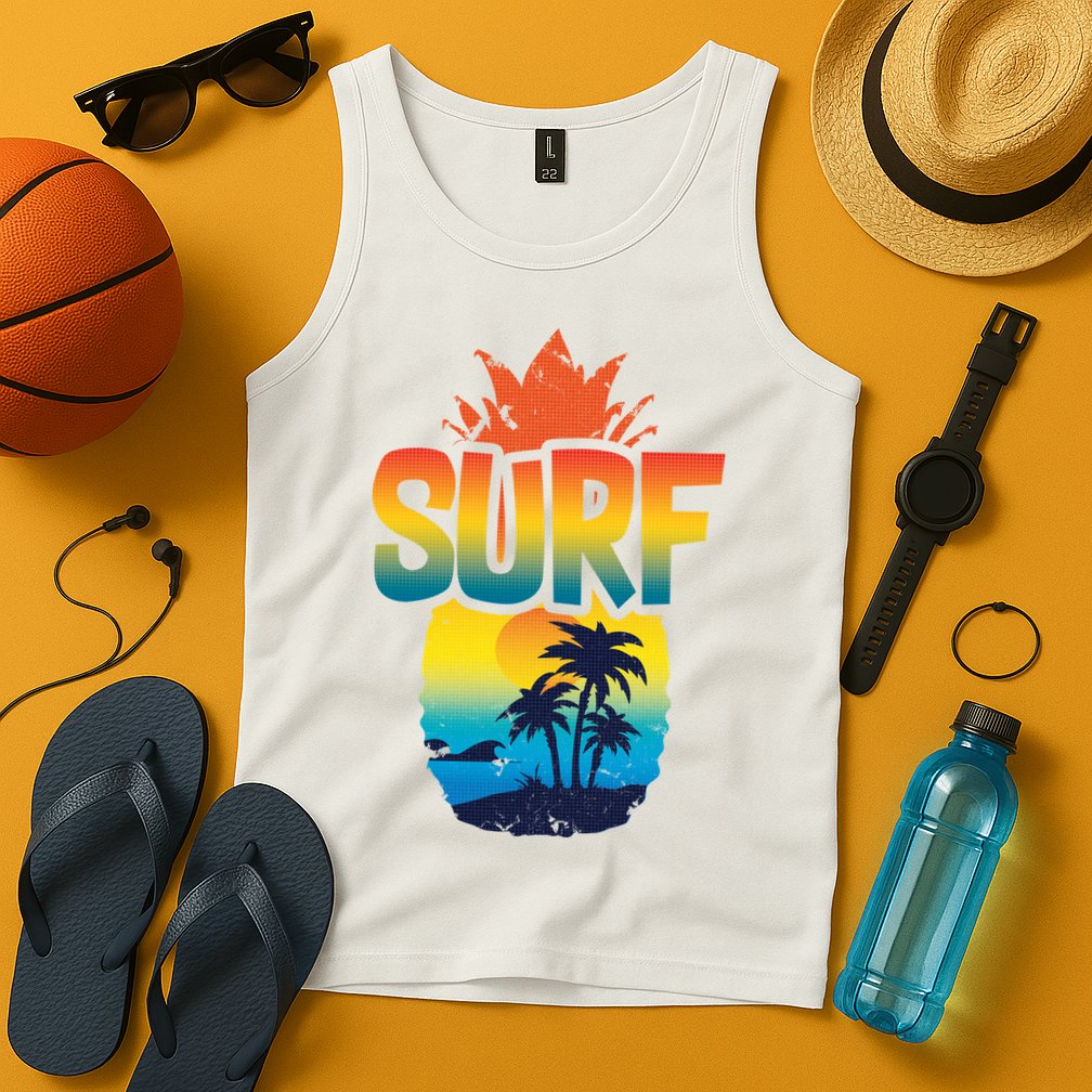 Pineapple Summer Surf Tank Top