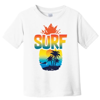 Pineapple Summer Surf Toddler T-Shirt