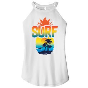 Pineapple Summer Surf Women's Perfect Tri Rocker Tank