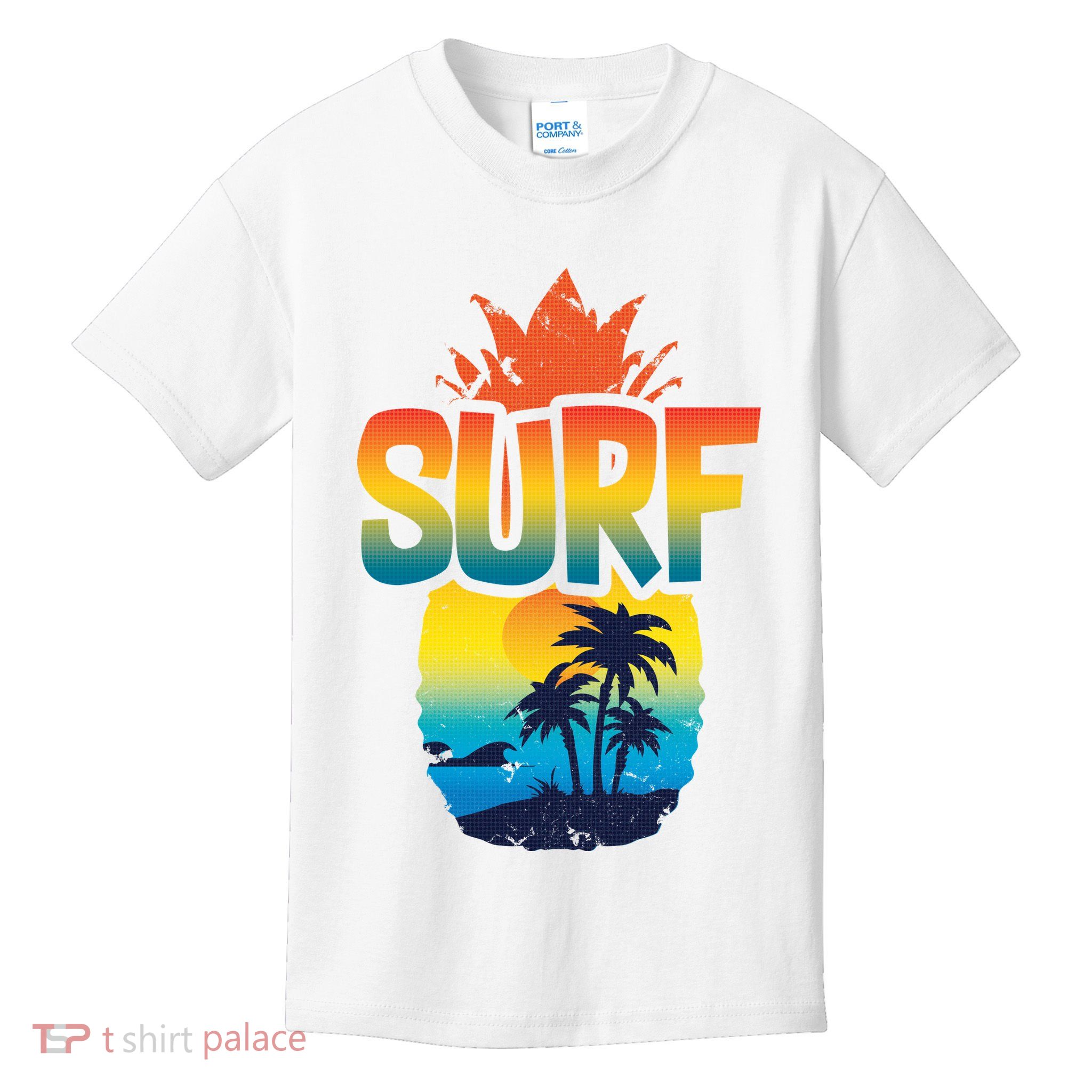 Pineapple Summer Surf Kids T-Shirt