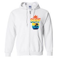 Pineapple Summer Surf Full Zip Hoodie