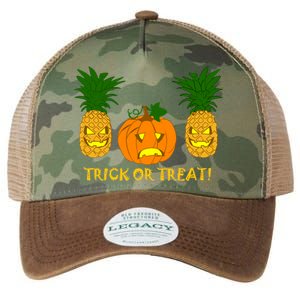 Pineapple Vs. Pumpkin Jack O Lantern Legacy Tie Dye Trucker Hat