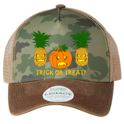 Pineapple Vs. Pumpkin Jack O Lantern Legacy Tie Dye Trucker Hat