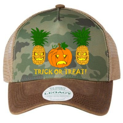 Pineapple Vs. Pumpkin Jack O Lantern Legacy Tie Dye Trucker Hat