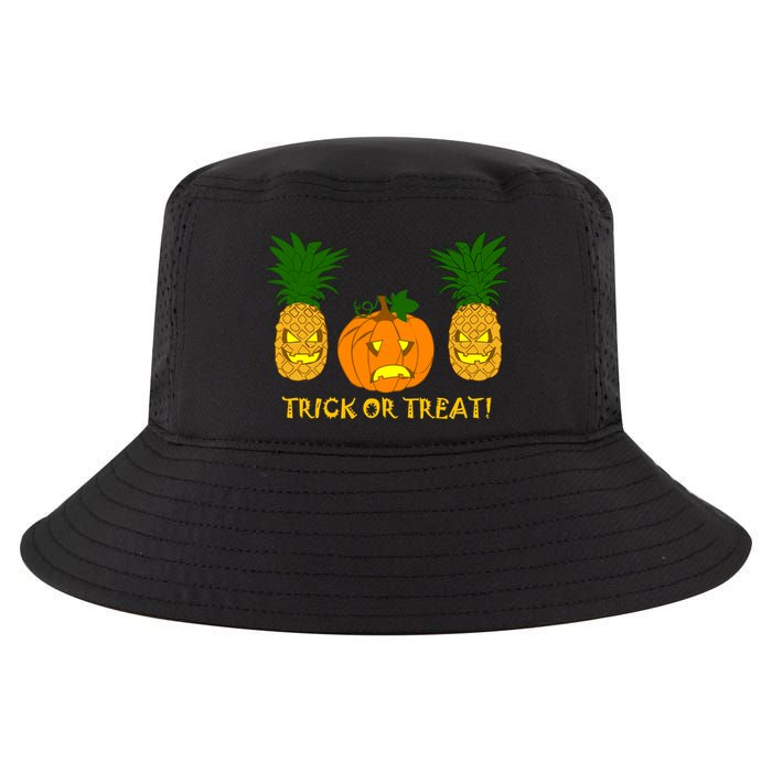 Pineapple Vs. Pumpkin Jack O Lantern Cool Comfort Performance Bucket Hat