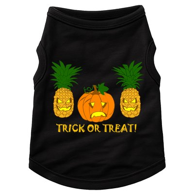 Pineapple Vs. Pumpkin Jack O Lantern Doggie Tank
