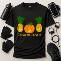 Pineapple Vs. Pumpkin Jack O Lantern Cooling Performance Crew T-Shirt