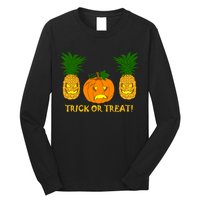 Pineapple Vs. Pumpkin Jack O Lantern Long Sleeve Shirt