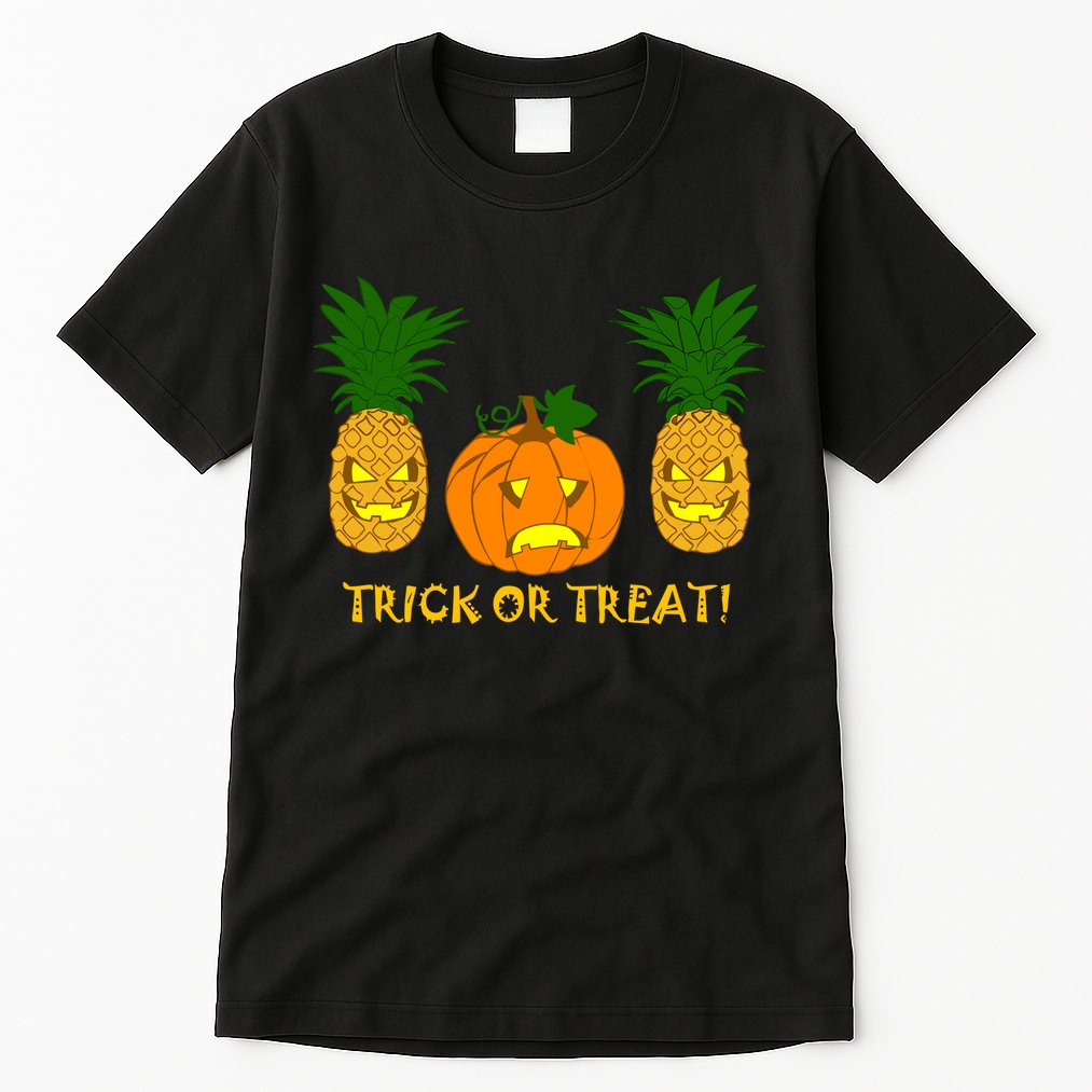 Pineapple Vs. Pumpkin Jack O Lantern Tall T-Shirt