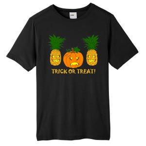 Pineapple Vs. Pumpkin Jack O Lantern Tall Fusion ChromaSoft Performance T-Shirt