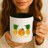 Pineapple Vs. Pumpkin Jack O Lantern Mug